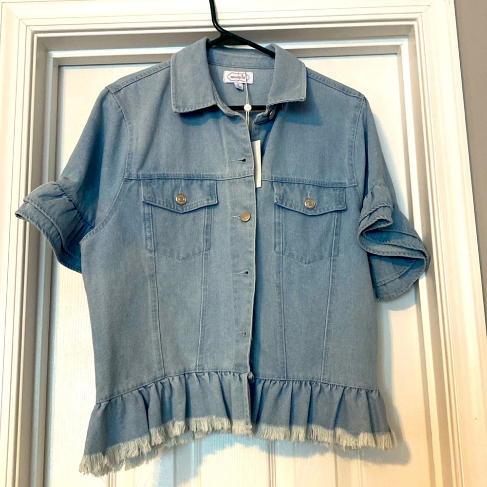 NWT Denim MUDPIE jacket